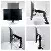 Biurkowy uchwyt gazowo-sprężynowy do monitora Arctic X1-3D — obsługuje do 43 cali / 10 kg, VESA 75x75–100x100, czarny