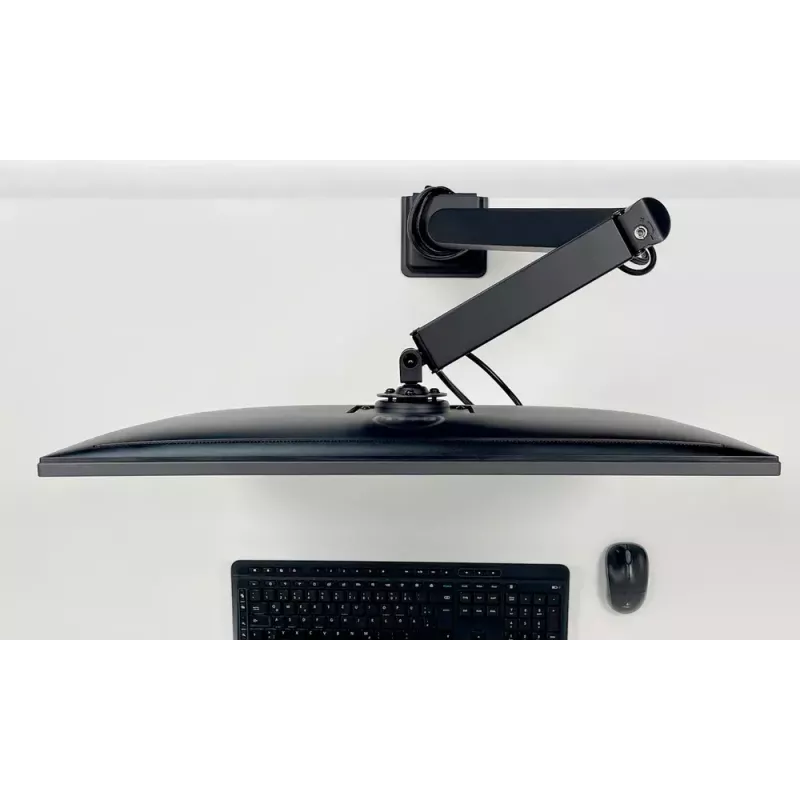 Biurkowy uchwyt gazowo-sprężynowy do monitora Arctic X1-3D — obsługuje do 43 cali / 10 kg, VESA 75x75–100x100, czarny