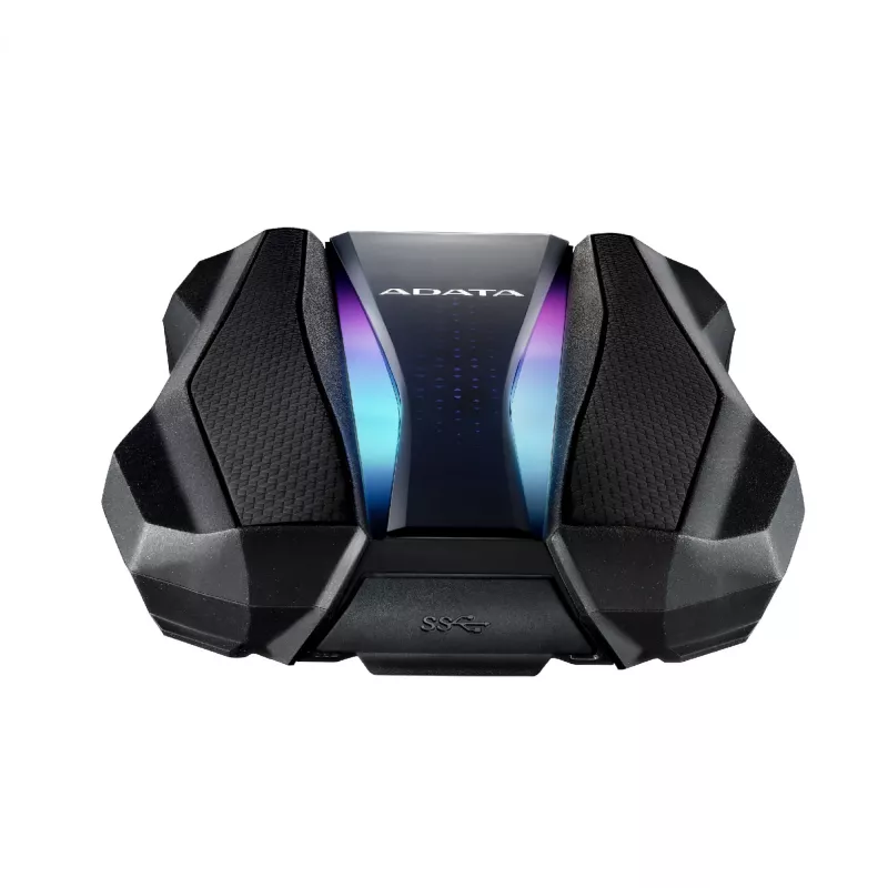 Zewnętrzny dysk twardy ADATA HD770G 2 TB 2,5 cala USB 3.2 Gen 1 Czarny, odporny na wstrząsy, zasilany przez USB