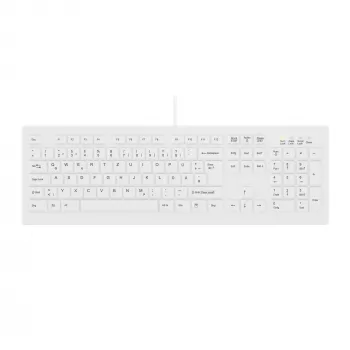Contour Design Active Key Contour ClassicClean Medical klawiatura IP68 pełnowymiarowa przewodowa biała DE C8100