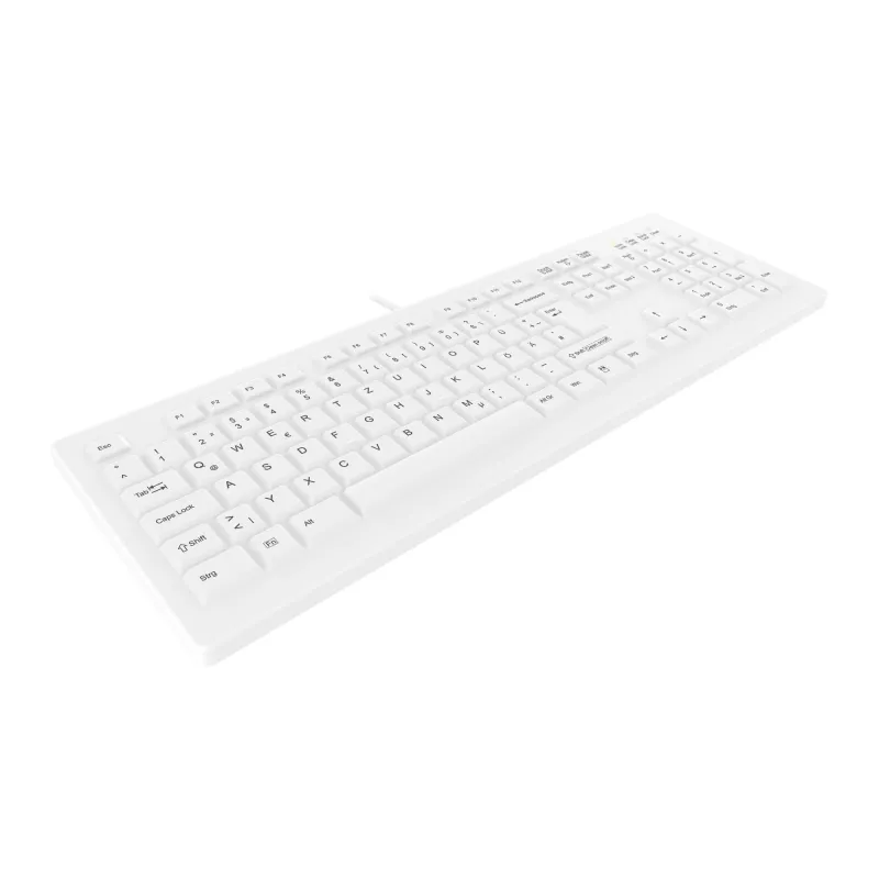 Contour Design Active Key Contour ClassicClean Medical klawiatura IP68 pełnowymiarowa przewodowa biała DE C8100