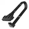 Kabel zasilający Akasa G-Nexus PX24 12+4-pin 8 x 3-pin Czarny