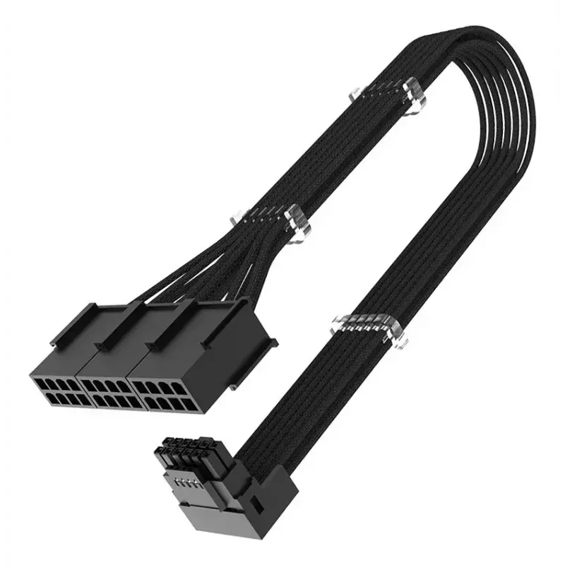 Kabel zasilający Akasa G-Nexus PX24 12+4-pin 8 x 3-pin Czarny