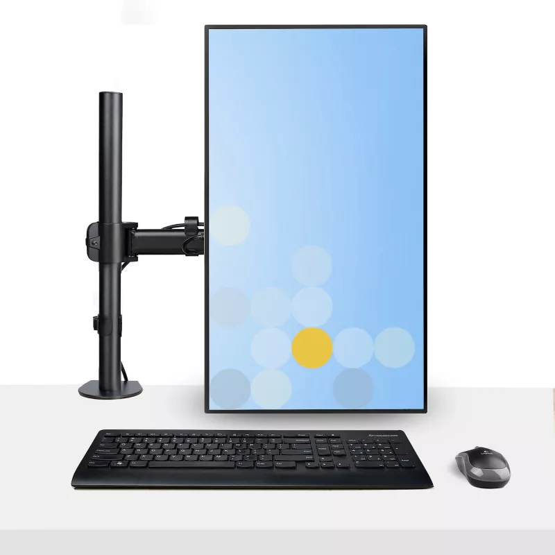 StarTech.com Uchwyt biurkowy do laptopa - Uchwyt do monitora i laptopa - Obsługuje wyświetlacze do 34 cali (8 kg) i laptopy (4,5 kg) - Ramię przegubowe z tacką VESA do laptopa - Mocowanie zaciskowe / przez otwór w blacie
