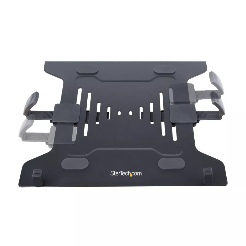 StarTech.com Uchwyt biurkowy do laptopa - Uchwyt do monitora i laptopa - Obsługuje wyświetlacze do 34 cali (8 kg) i laptopy (4,5 kg) - Ramię przegubowe z tacką VESA do laptopa - Mocowanie zaciskowe / przez otwór w blacie