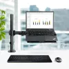 StarTech.com Uchwyt biurkowy do laptopa - Uchwyt do monitora i laptopa - Obsługuje wyświetlacze do 34 cali (8 kg) i laptopy (4,5 kg) - Ramię przegubowe z tacką VESA do laptopa - Mocowanie zaciskowe / przez otwór w blacie