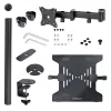 StarTech.com Uchwyt biurkowy do laptopa - Uchwyt do monitora i laptopa - Obsługuje wyświetlacze do 34 cali (8 kg) i laptopy (4,5 kg) - Ramię przegubowe z tacką VESA do laptopa - Mocowanie zaciskowe / przez otwór w blacie