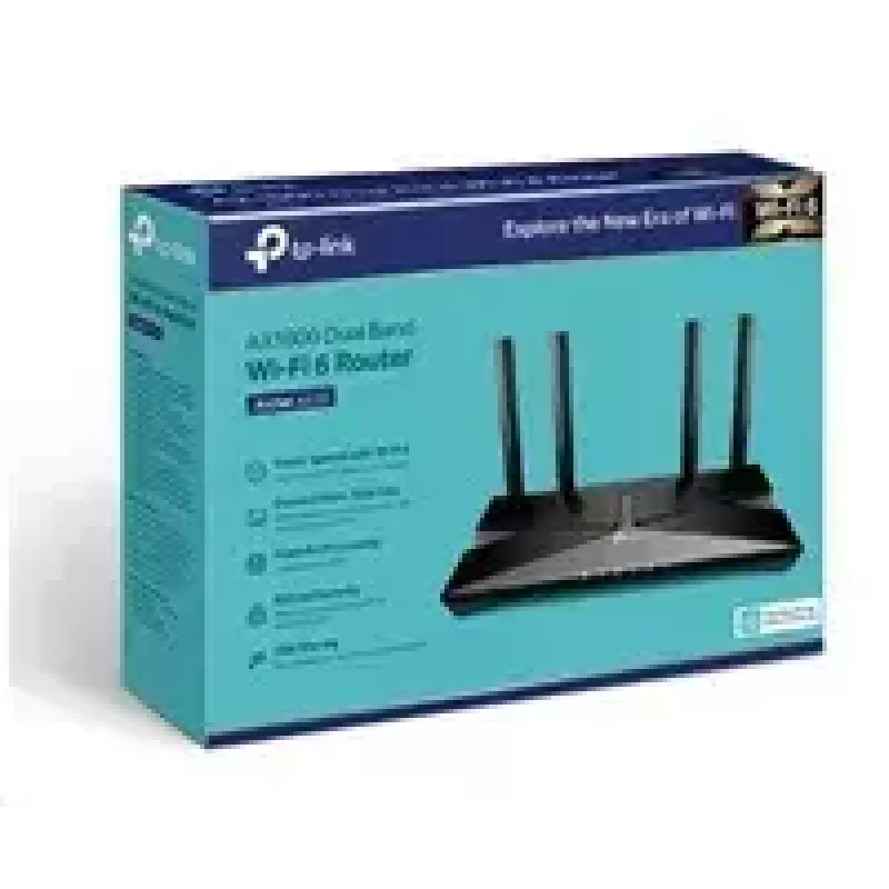 TP-LINK Dwuzakresowy router Wi-Fi 6 Archer AX20 802.11ax, 574+1201 Mbit/s, 10/100/1000 Mbit/s, porty Ethernet LAN (RJ-45) 4, Ilość anten 4
