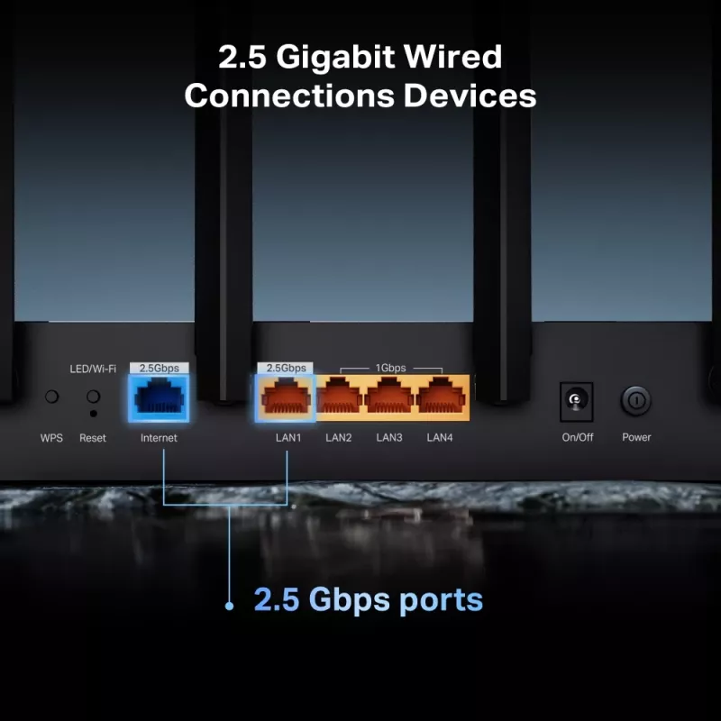 TP-Link Archer BE400 router bezprzewodowy 2.5 Gigabit Ethernet Dwupasmowy (2,4 GHz / 5 GHz) Czarny