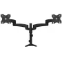 StarTech.com Dwuranowe ramię do monitorów mocowane do biurka - przegubowe, zacisk, 13,6 kg, 30,5 cm (12 cali), 61 cm (24 cale), 100 x 100 mm, czarny