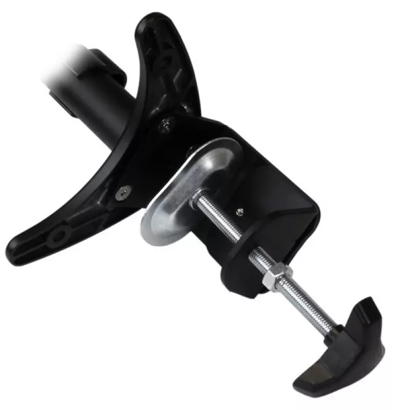 StarTech.com Dwuranowe ramię do monitorów mocowane do biurka - przegubowe, zacisk, 13,6 kg, 30,5 cm (12 cali), 61 cm (24 cale), 100 x 100 mm, czarny