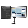 StarTech.com Dwuranowe ramię do monitorów mocowane do biurka - przegubowe, zacisk, 13,6 kg, 30,5 cm (12 cali), 61 cm (24 cale), 100 x 100 mm, czarny
