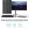 StarTech.com Dwuranowe ramię do monitorów mocowane do biurka - przegubowe, zacisk, 13,6 kg, 30,5 cm (12 cali), 61 cm (24 cale), 100 x 100 mm, czarny