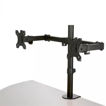 StarTech.com Podwójne ramię do monitora mocowane do biurka - Zacisk / Przepust VESA do monitorów do 32 cali - Ergonomiczne przegubowe ramię do monitora - Regulacja wysokości / pochylenie / obrót / rotacja