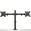 StarTech.com Podwójne ramię do monitora mocowane do biurka - Zacisk / Przepust VESA do monitorów do 32 cali - Ergonomiczne przegubowe ramię do monitora - Regulacja wysokości / pochylenie / obrót / rotacja