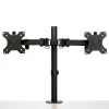 StarTech.com Podwójne ramię do monitora mocowane do biurka - Zacisk / Przepust VESA do monitorów do 32 cali - Ergonomiczne przegubowe ramię do monitora - Regulacja wysokości / pochylenie / obrót / rotacja