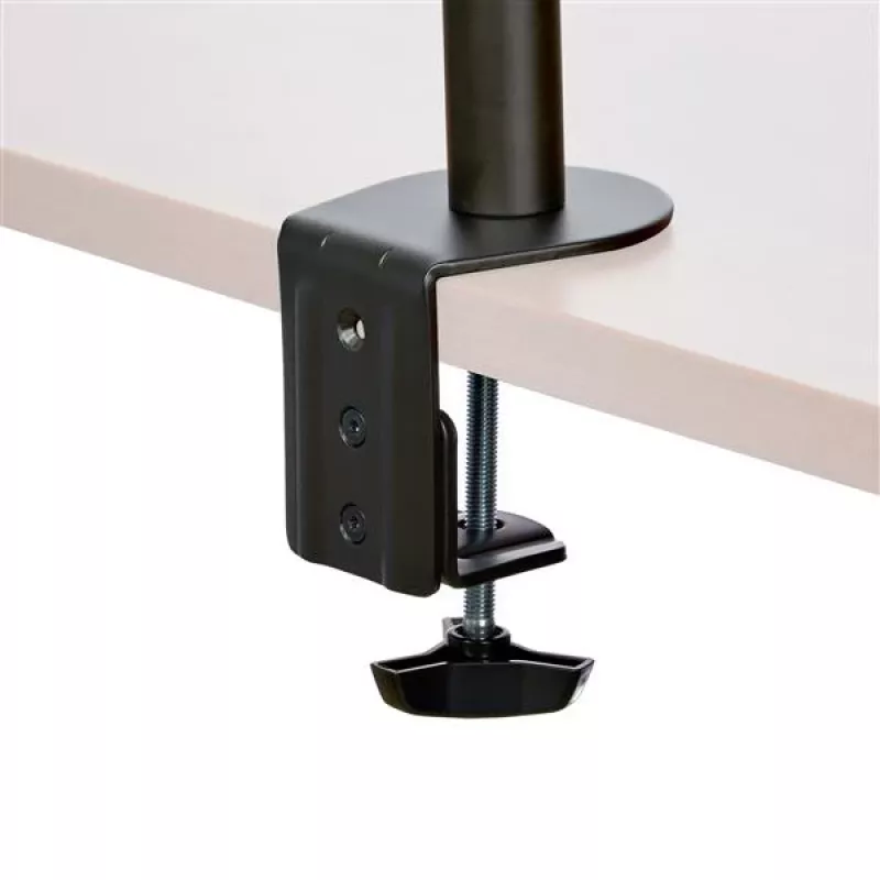 StarTech.com Podwójne ramię do monitora mocowane do biurka - Zacisk / Przepust VESA do monitorów do 32 cali - Ergonomiczne przegubowe ramię do monitora - Regulacja wysokości / pochylenie / obrót / rotacja