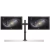 StarTech.com Podwójne ramię do monitora mocowane do biurka - Zacisk / Przepust VESA do monitorów do 32 cali - Ergonomiczne przegubowe ramię do monitora - Regulacja wysokości / pochylenie / obrót / rotacja