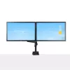 StarTech.com Podwójne ramię do monitora z mocowaniem do biurka, pełny ruch, uchwyt na 2 wyświetlacze VESA do 32 cali (17,6 funta/8 kg), regulacja wysokości, mocowanie zaciskowe/przelotowe, sprężyna mechaniczna