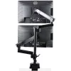 StarTech.com Podwójne ramię do monitora z mocowaniem do biurka, pełny ruch, uchwyt na 2 wyświetlacze VESA do 32 cali (17,6 funta/8 kg), regulacja wysokości, mocowanie zaciskowe/przelotowe, sprężyna mechaniczna