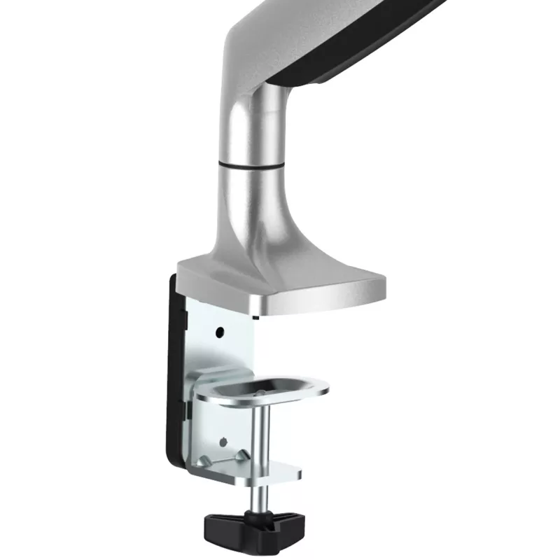 Ramię do monitora montowane na biurku StarTech.com - Wytrzymałe, ergonomiczne ramię VESA - Pojedynczy wyświetlacz 9 kg - Pełny zakres ruchu, regulacja wysokości, przegubowe - Aluminium - Zacisk C/przepust - Srebrny