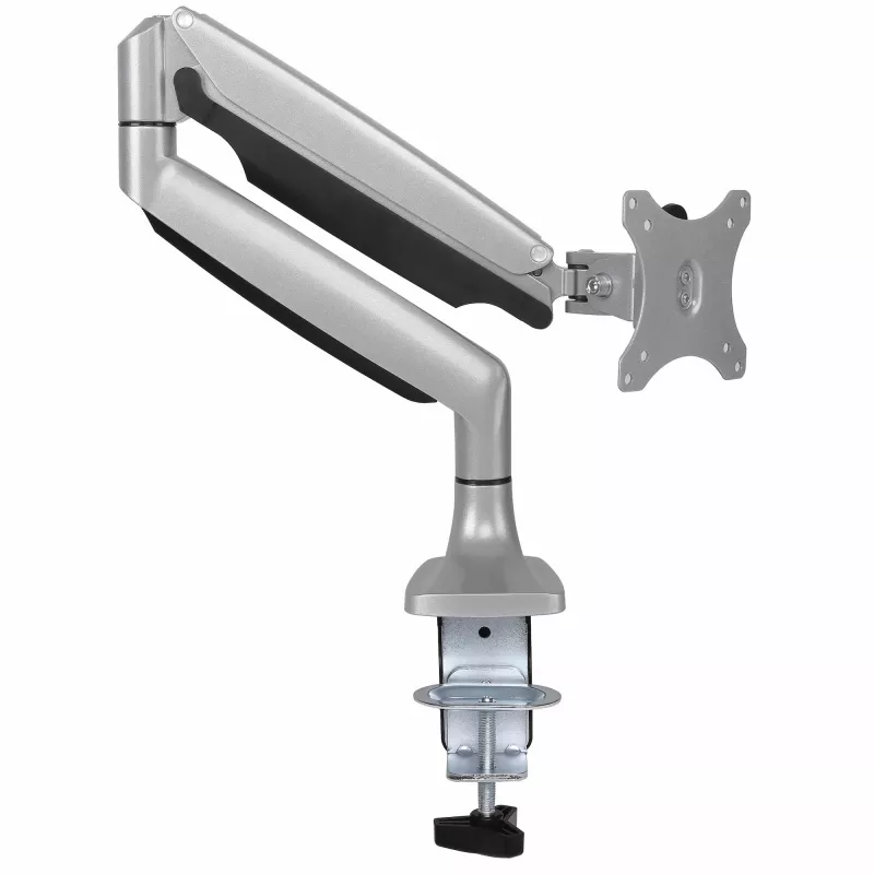 Ramię do monitora montowane na biurku StarTech.com - Wytrzymałe, ergonomiczne ramię VESA - Pojedynczy wyświetlacz 9 kg - Pełny zakres ruchu, regulacja wysokości, przegubowe - Aluminium - Zacisk C/przepust - Srebrny