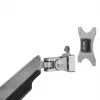 Ramię do monitora montowane na biurku StarTech.com - Wytrzymałe, ergonomiczne ramię VESA - Pojedynczy wyświetlacz 9 kg - Pełny zakres ruchu, regulacja wysokości, przegubowe - Aluminium - Zacisk C/przepust - Srebrny