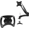 StarTech.com Ramię do laptopa z montażem do biurka – Pełny ruch, ramię przegubowe do laptopa lub pojedynczego monitora 34 cale – Uchwyt VESA z tacką na laptopa – Ergonomiczna regulowana podstawka pod notebook – Zacisk biurkowy