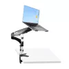 StarTech.com Ramię do laptopa z montażem do biurka – Pełny ruch, ramię przegubowe do laptopa lub pojedynczego monitora 34 cale – Uchwyt VESA z tacką na laptopa – Ergonomiczna regulowana podstawka pod notebook – Zacisk biurkowy
