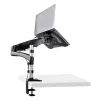 StarTech.com Ramię do laptopa z montażem do biurka – Pełny ruch, ramię przegubowe do laptopa lub pojedynczego monitora 34 cale – Uchwyt VESA z tacką na laptopa – Ergonomiczna regulowana podstawka pod notebook – Zacisk biurkowy
