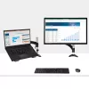 StarTech.com Ramię do laptopa z montażem do biurka – Pełny ruch, ramię przegubowe do laptopa lub pojedynczego monitora 34 cale – Uchwyt VESA z tacką na laptopa – Ergonomiczna regulowana podstawka pod notebook – Zacisk biurkowy