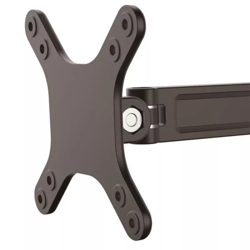 StarTech.com Uchwyt do monitora ścienny – pojedynczy obrotowy, 15 kg, 33 cm (13 cali), 68,6 cm (27 cali), 75 x 75 mm, 100 x 100 mm, Czarny