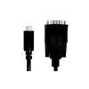 adapter kablowya wideo LogiLink AU0051A 1,2 m USB C VGA D-Sub Czarny