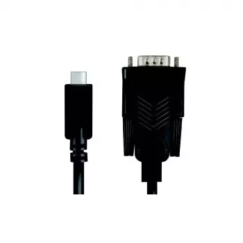 adapter kablowya wideo LogiLink AU0051A 1,2 m USB C VGA D-Sub Czarny