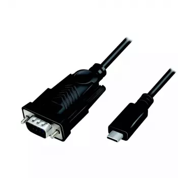 adapter kablowya wideo LogiLink AU0051A 1,2 m USB C VGA D-Sub Czarny