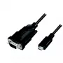 adapter kablowya wideo LogiLink AU0051A 1,2 m USB C VGA D-Sub Czarny