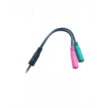 Kabel audio Microconnect AUDALS015 0,25 m 3,5 mm 2 x 3,5 mm czarny