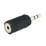 Przejściówka audio Microconnect AUDALX 3,5 mm na 2,5 mm czarna