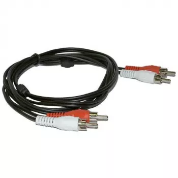 Microconnect AUDCC2 kabel audio 1,5 m 2 x RCA Czarny