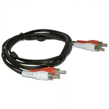 Microconnect AUDCC5 kabel audio 5 m 2 x RCA Czarny