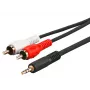 Microconnect AUDLC15G kabel audio 15 m 3.5mm 2 x RCA czarny