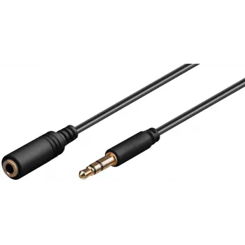 Microconnect AUDLG05G kabel audio 0,5 m 3,5 mm Czarny