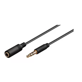 Kabel audio Microconnect AUDLG3G 3 m 3.5mm Czarny