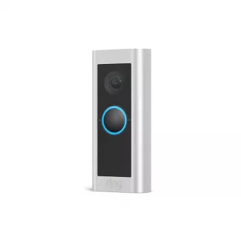 Wideodomofon RING B0B2BNM4PV — bezprzewodowy, maks. wideo 1920×1080, wykończenie nikiel, Wi‑Fi (802.11b/g/n/ax)