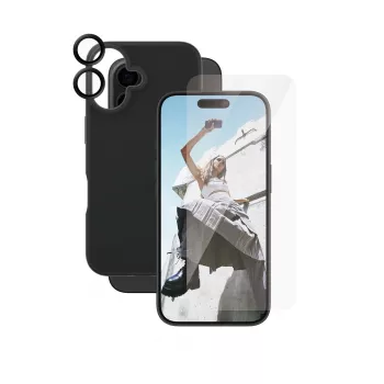 Zestaw 3-w-1 Bundle Case PanzerGlass CARE by Fashion iPhone 16
