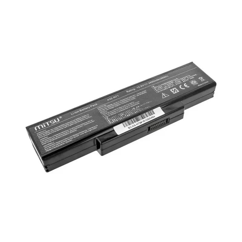 Bateria MITSU do ASUS K72 K73 N73 X77, 4400 mAh, 10,8–11,1 V