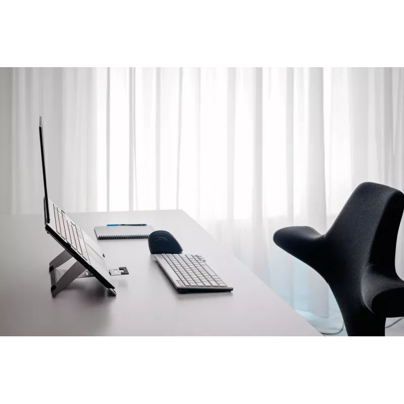 BakkerElkhuizen FlexTop 270, Podstawka pod laptopa, Szary, Aluminium, 25.4 cm (10 cali), 40.6 cm (16 cali), 3 kg