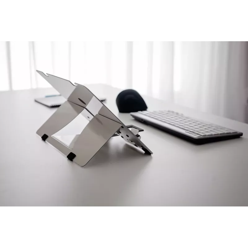 BakkerElkhuizen FlexTop 270, Podstawka pod laptopa, Szary, Aluminium, 25.4 cm (10 cali), 40.6 cm (16 cali), 3 kg