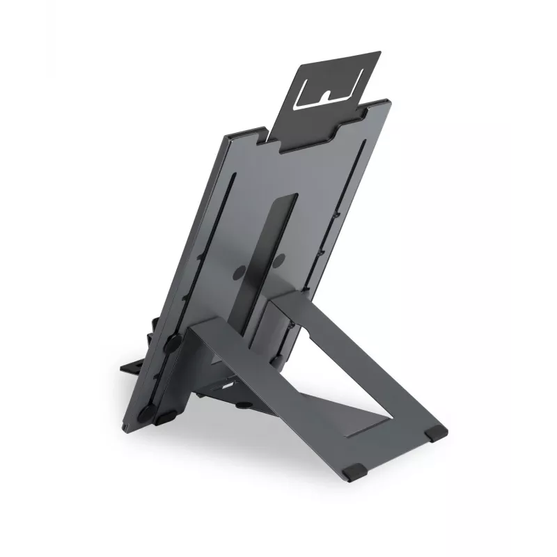 BakkerElkhuizen Ergo-Q Hybrid Pro, Podstawka pod laptopa, Czarny, Ciemnoszary, Aluminium, Guma, Stal, 25,4 cm (10 cali), 40,6 cm (16 cali), 25,4 cm (10 cali)