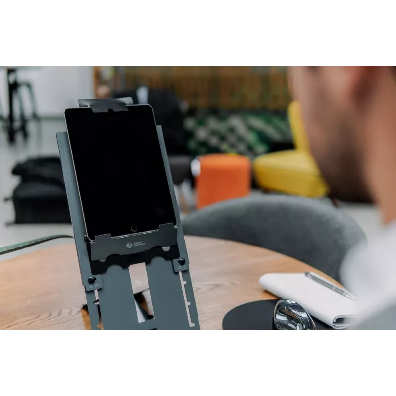 BakkerElkhuizen Ergo-Q Hybrid Pro, Podstawka pod laptopa, Czarny, Ciemnoszary, Aluminium, Guma, Stal, 25,4 cm (10 cali), 40,6 cm (16 cali), 25,4 cm (10 cali)